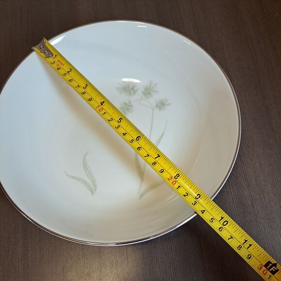 Vintage 40s-60s MCM Vita Craft Bavarian China Greenbriar Serving Bowl White - Picture 3 of 5